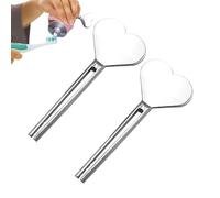 2Pcs Toothpaste Squeezer Key, Paste Press Metal Tube Squeezer Key, Stainless Steel Manual Tube Dispenser, Save Toothpaste, Creams, Paint, Ointment, Hair Gel, Cosmetic, Oil Paint, No More Waste