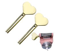 2Pcs Toothpaste Tube Squeezer, Stainless Steel Tube Squeezer Key, Toothpaste Squeezer Key, Tube Squeezer Tool for arthritics Hands, Save Toothpaste, Creams, Paint, Ointment, No More Waste
