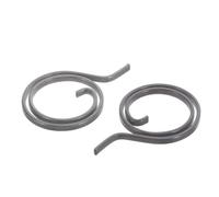 2pcs Torsion Return Spring Replacement 20mm Flat Coil | Black Spring Steel Material, Universal Fit for Rosette Lever and Door Lock, for Home DIY Repairers