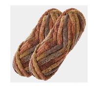 2Pcs Total 500g Chunky Polyeter Yarn for Hand Knitting Bulky Crochet line for hat Blanket mat pet House Sweater Rope for Crochet & Knitting(2PCS 31 xi You)