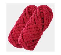 2Pcs Total 500g Chunky Polyeter Yarn for Hand Knitting Bulky Crochet line for hat Blanket mat pet House Sweater Rope for Crochet & Knitting(2PCS 14 Watermelon)