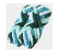 2Pcs Total 500g Chunky Polyeter Yarn for Hand Knitting Bulky Crochet line for hat Blanket mat pet House Sweater Rope for Crochet & Knitting(2PCS 49 Green Camou)