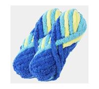 2Pcs Total 500g Chunky Polyeter Yarn for Hand Knitting Bulky Crochet line for hat Blanket mat pet House Sweater Rope for Crochet & Knitting(2PCS 38 Blue Yellow)