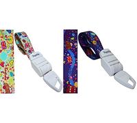 2Pcs Tourniquet Quick Release for Nurses in NHS A&E Doctors Paramedics Midwife First Aid Kit Emergency Latex Free Purple Blue Cream Colours Butterfly Design Tourniquets for Nurses (Red&Cream)
