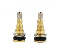 2PCS TR618A Brass Valve Stem 1 7 8 Inch Length for Tractor Air Liquid Tubeless Tire Replacement Fits 0 625 Inch Valve Hole Compatible for Vehicle Tires Truck Tires Copper Construction