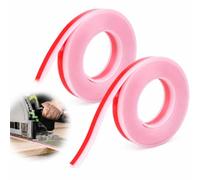 2PCS Track Saw Guide Rail, 118 Inch/3M Self-Adhesive Anti-Splinter Strip | Replacement Rubber Protection Strip for Makita SP5000, Festool & Evolution, Compatible with FS/2, FS/2 KP & FSK Guide Rails