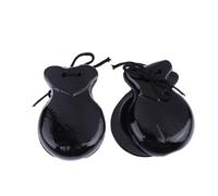 2Pcs Traditional Castanet Wood Spanish Castanets Flamenco Dance Castanets With String Hand Clapper Children Percussion Orff Music Instrument