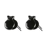 2Pcs Traditional Castanet Wood Spanish Castanets Flamenco Dance with String Hand Clapper Orff Music Instrument Wood Spanish Musical Instrument Flamenco Dance