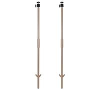 2pcs Trail Camera Stakes Universal Camera Stand Mount Light Weight for Farm Yard Garden, 36-Inch Pathwork DIY Holder Outdoor (Brown, 2-in-1)