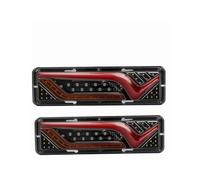 2pcs Trailer For Truck For Caravan Auto Steering Brake Reversing Light Car Rear Stop Tail 12V/24V