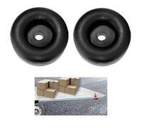 2PCS Trailer Ramp Door Bumper, Bumper Guards, Rubber Bumpers for Trailer, 2.5" Round Rubber Bump Stops, Trailer Accessories Vibration Damping Pads Universal for Most Truck, Trailer