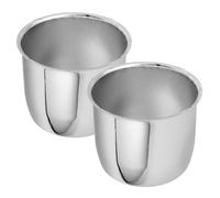2pcs Trailer Wheel Hub Dust Cap 108mm Metal Cover for Rv Use | Manual Press Mounting, Weathering Resistance, Precision Fit, Bearing Protection, Silver Finish for Camping and Road Trips
