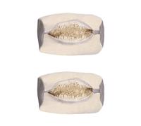 2Pcs Trainer Washing Machine Bag, Strong and Durable Shoe Laundry Bag with Zipper 360° Wrap-Around Cleaning Shoe Cleaning Tool for Trainers Sneakers (Beige)