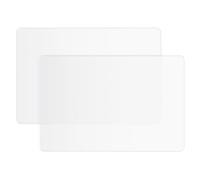 2pcs Translucent Silicone Mats, 15.7”X11.8” Silicone Sheet for Crafts Resin Mat Clear Countertop Protector Pad Placemats for Heat Insulation Tabletop Protection