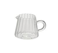 2pcs Transparent Coffee Milk Jug Set with Handle Espresso Frothing Cup Tea Pitcher Separator Cafe Drinkware for Making Coffee(160ml)