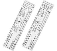 2Pcs Transparent ECG Ruler, Portable ECG Ruler Plastic Ruler Measuring Tool Transparent EKG Calipers Measuring Tool