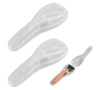 2PCS Transparent Safety Razor Case Razor Travel Case Portable Razor Holder Travel Razor Case Razor Storage Box for Outdoor Camping Travel