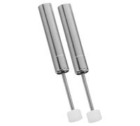 2pcs Trash Can Lid Hydraulic Damper Silver 55-59 N Nickle Plated Iron
