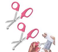 2PCS Trauma Shears, Medical Scissors, Nurse Scissors, First Aid Stainless Steel Bandage Shears, Tough Cut, for Vet Doctors, Nurses, Hospitals, Paramedics