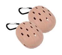 2pcs Travel Makeup Sponge Holder Silicone Powder Puff Case for Women