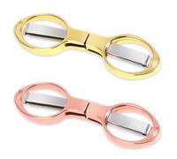 2pcs Travel Scissors Folding Scissors Portable Safety Small Anti Rust Badge Scissorses Mini Shear Telescopic Cutter,Little Scissorses for Nurse Travel Office Fishing Crafts