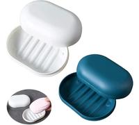 2Pcs Travel Soap Case Box - Soap Boxes with Lids, Portable & Leak-Proof, Ideal for Travel, Camping, Home Use - Compact, Durable Soap Storage for On-the-Go Convenience