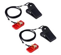 2pcs Treadmill Magnet Safety Key, Emergency Stop Replacement Magnetic Safety Switch Treadmill Key and Clip for AFG Horizon T101 T102 T103 T202 T203 TR5.0 7.0AT T8S T7.1 Running Machines Accessories