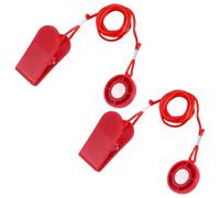 2pcs Treadmill Magnet Safety Key Universal, Magnetic Safety Switch Round Treadmill Replacement Key for Most Treadmills Running Machines Emergency Stop