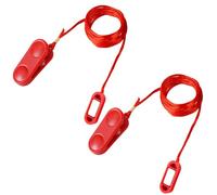 2pcs Treadmill Magnet Safety Key, Universal Magnetic Safety Switch Treadmill Emergency Stop Clip Replacement Accessories for Most Running Machines (Flat Oval)
