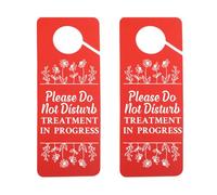2PCS Treatment In Progress Door Hanger Session In Progress Salon Decor Beauty Room Door Sign (treatment UK)