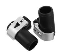 2pcs Trekking Pole External Lock Clip 18 Rubber Silver for Climbing