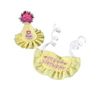 2pcs Trend Dogs Birthday Hat with Embroidery Letter Bib Trend Cats Dogs Birthday Hat Carnivals Photography Bandanas Dog Bandanas Boy Dog Bandanas Girl Dog Bandanas Holiday Dog Bandanas Birthday