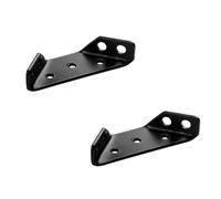 2Pcs Triangle Corner Brace Stainless Steel Angle Bracket Furniture Corner Connector for Wood Shelf Cabinet Table Chair, Black , Small