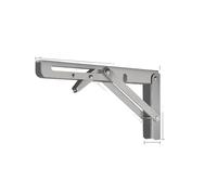 2pcs Triangle Folding Bracket Shelf 8 10 12 14 16 Inch Wall Adjustable Stainless Steel Shelf for Bench Table Shelf(2PCS Stainless 14)