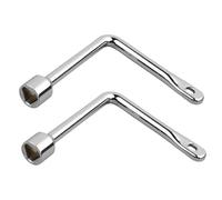 2PCS Triangle Key, Multi-Functional Utility Triangle Wrench, Triangles Practical L-Type Gas Meter Box Key for Elevator Door Fireplace Utility Access Chimney Gas, Control Cabinet Faucet