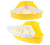 2pcs Triangle Litter Box for Chinchillas and Guinea Pigs, Cage Corner