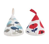 2pcs Triangle Pot Cover Hat Cotton Heat Protection