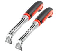 2pcs Triangle Scraper Tool Ergonomic Paint Scraper Heavy Duty Carbide Tool for Edge Painting Woodworking Adhesives Paint Glue Removing