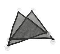2Pcs Triangular Bearded Dragon Hammock, Soft Replaceable Lizards Hammock, with Suction Cup for Reptiles Hamsters Guinea Pigs Plastic Mesh (M)