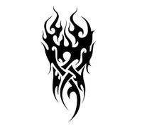 2pcs Tribal Totems Black Fake Tattoos Waterproof Temporary Stickersr Art Temporary Tattoo(001)