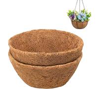 2PCS Trough Coco Replacement Liners,24/30/36/48 Inch Wall-mounted Coco Liner Trough,Coco Liner for Window Box & Hanging Trough Planters (8 Inch-1PCS)