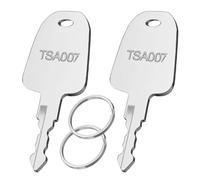 2PCS TSA Luggage Lock Key Set TSA007 Master Key Compatible with Universal Approval for Suitcase Password Locks & TSA 007 Master Locks