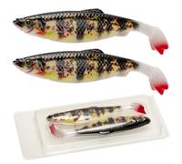 2pcs Ttail Duck Foot Soft Bait for Predator Pike Fishing Lure PVC Material, Effective Flanking Action (TF-017)