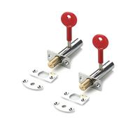 2Pcs Tube Well Mortice Door Bolts with Star Pipe Tube Well Invisible for Hotel Factory Door Pipe Security Mortise