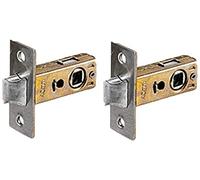 2PCS Tubular Mortice Latch 30 mm Flat Tongue Lock for for Spring Handle Door Room Bathroom Latches & Bolts