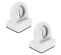 [2PCS] TUCANA Charger Stand Compatible with Apple Watch Series iWatch 10/9/8/7/6/SE/5/4（45mm/44mm/41mm/40mm and Series 3/2/1, Nightstand Mode, Durable Silicone with Non-Slip Stable Base (White)