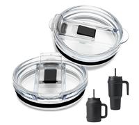 2Pcs Tumbler Lid Replacement Compatible With Reduce 40oz 50oz, Accessories for Reduce Tumbler Cup, Bpa-Free, Reusable Replacement Lid