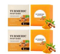 2PCS Turmeric And Kojic Acid Soap-Kojic Acid Soap,Turmeric Soaps,Dark Spot Remover for Face,Body Soaps Bar, Brightening&Smooth Skin,Gentle Cleansing for All Skin Types