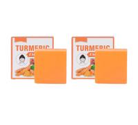 2Pcs Turmeric Face Soap 100g Fade Scars Organic for All Skin Types