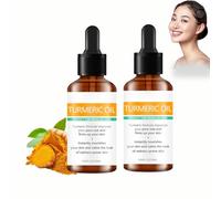 2PCS Turmeric Oil-Turmeric Dark Spot Corrector Serum for Face&Body,Essential Oils for Skin,Turmeric Massage Oils,Turmeric&Vitamin C Oil To Improve Appearance Of Dark Spots&Uneven Skin Tone&Dullness